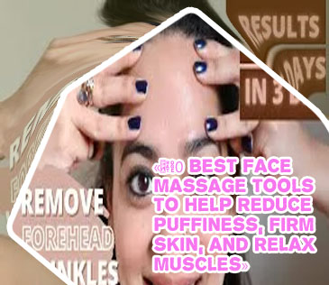 Forehead massage to reduce wrinkles