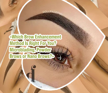 Healed ombre powder brows