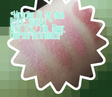 Maybelline fit me blush swatches